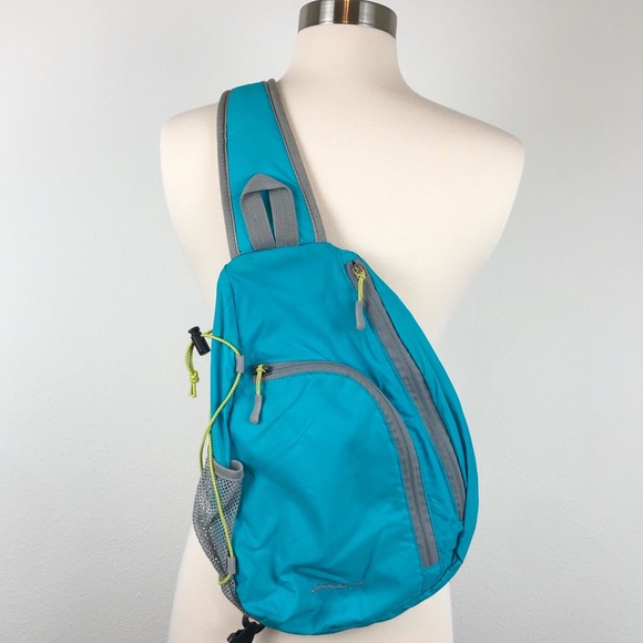 Eddie Bauer Bags Eddie Bauer Hiking Backpack Sling Turquoise Blue